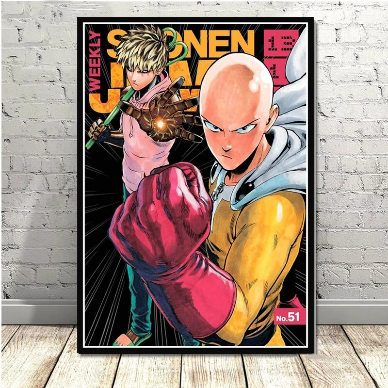 

Een Punch Man Anime Japan Painting Nordic Home Decor Hd Prints Pictures Wall Art Modulaire Modern Canvas Poster Bed Achtergrond
