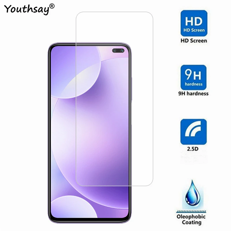 Protector de pantalla de vidrio templado para Xiaomi Redmi K30, pel&iacute;cula protectora para Xiaomi Poco X2, 2 uds.-2