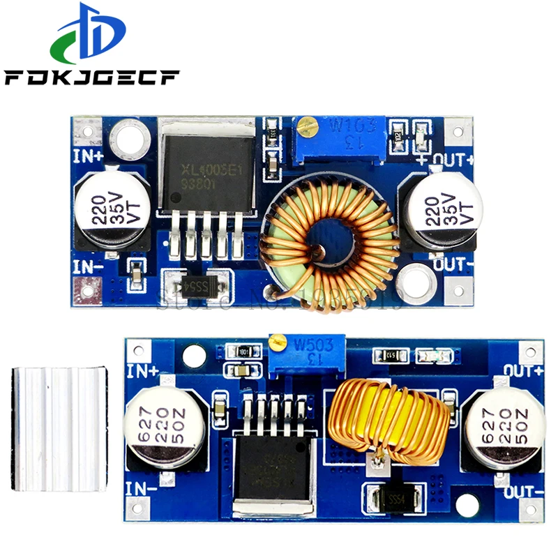 XL4005 5A 75W XL4015 DC-DC 4-38V до 1,25-36V 24V 12V 9V 5V понижающий Регулируемый Модуль питания светодиодный литиевое зарядное устройство