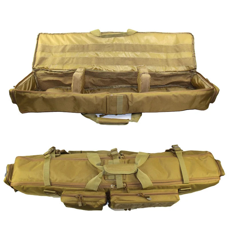 Двойная Сумка для ружья чехол страйкбола сумка винтовки рюкзак M249 M16 AR15 военная