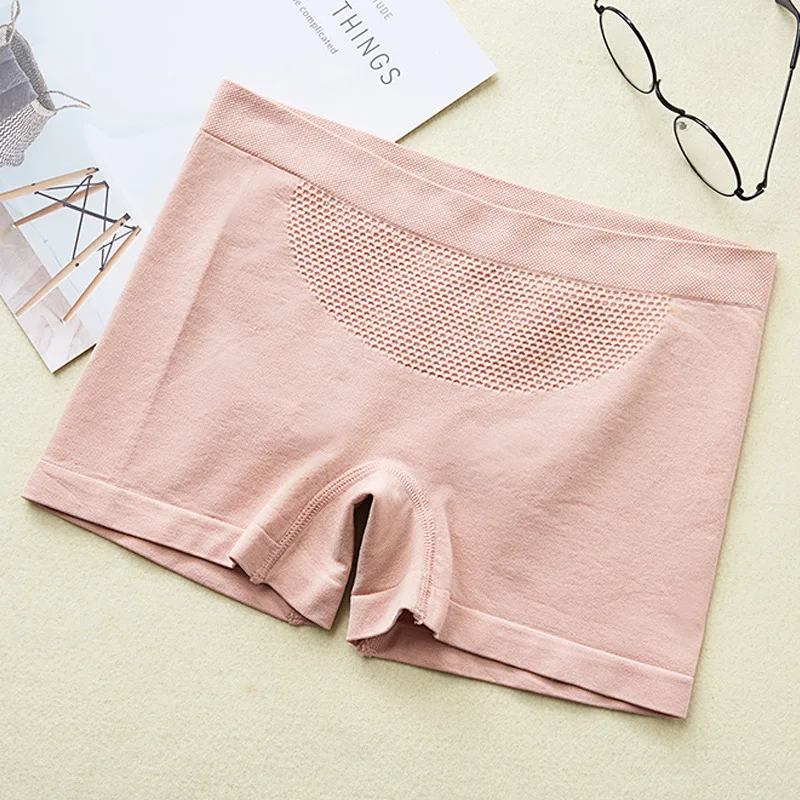 

Women Shorts 3D Seamless Sports Shapers Mid-Rise High Elastic Pants Nylon Boxer Briefs Yoga Hip Lift Safety Pants