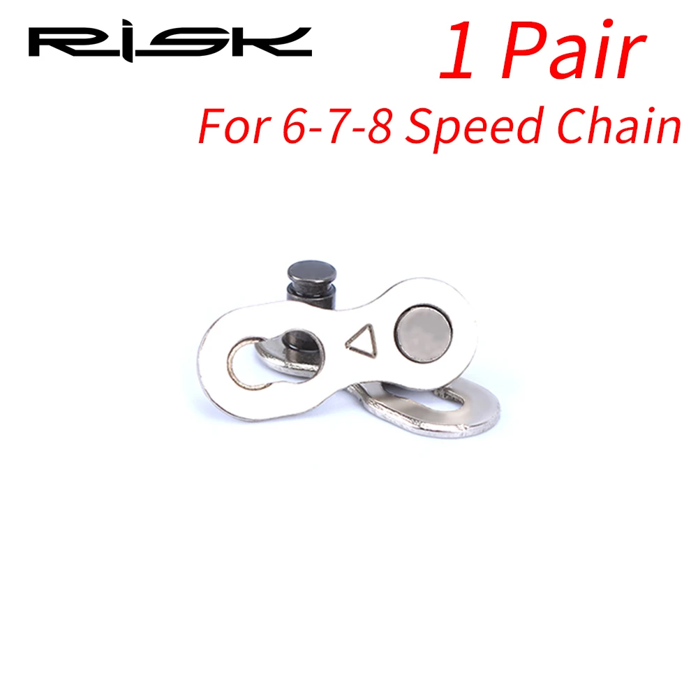 6-7-8 Speed 1 Pair Риска 6/7/8/9/10/11 Скорость велосипедной цепи быстрого диагностического разъёма замок комплект MTB дорожный велосипед Мощность цепи быстросъемная пряжка - Цвет: 6-7-8 Speed 1 Pair