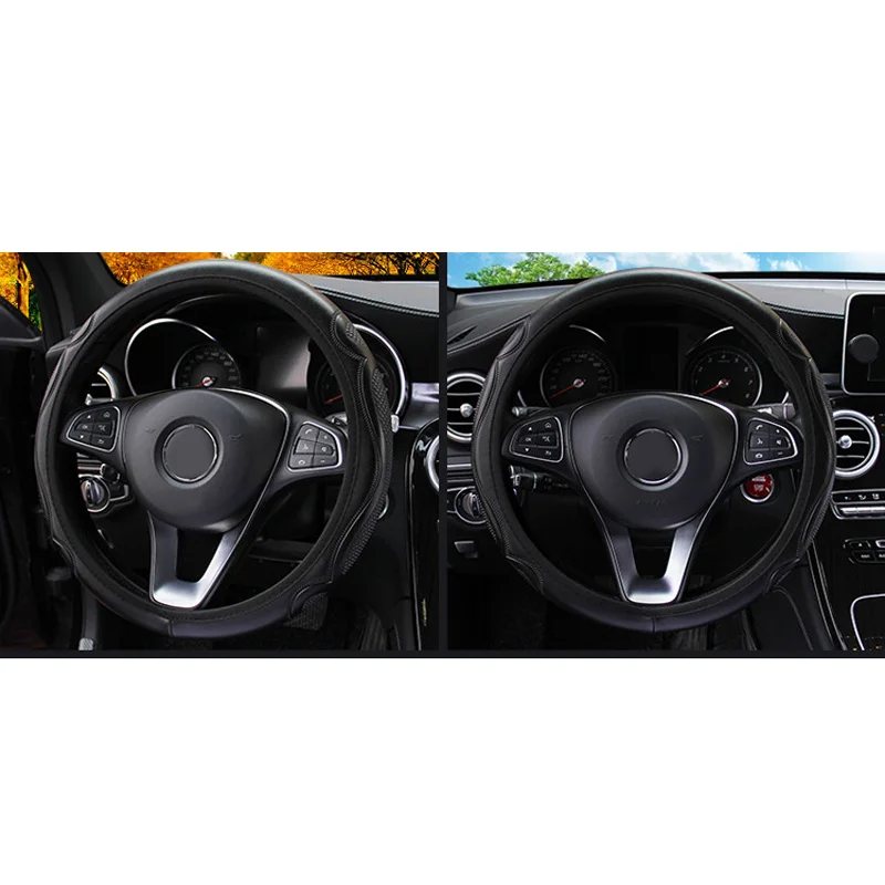 

Anti-slip Steering wheel cover Interior 1pcs Auto Wear-resistant 37-38CM