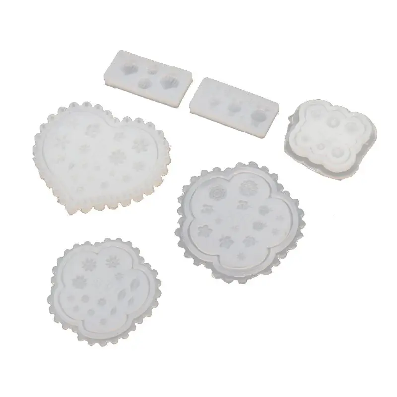 Горячая 3D цветок силиконовые формы для нейл арта декоративный шаблон Expory смола