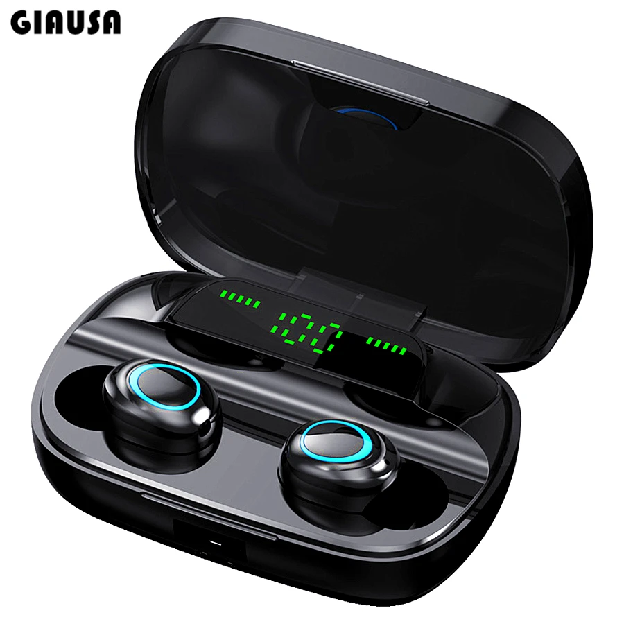 

Wireless Headphones 3500mAh Power Bank Earphones Bluetooth Sport In Ear TWS Gaming Headset Noise Earbuds with Mic for Phone