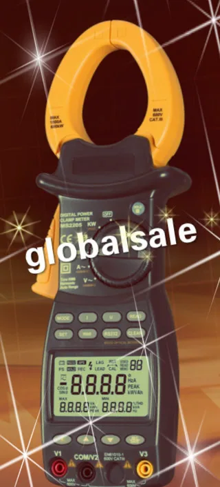 Бесплатная доставка MS2205 Новый измеритель мощности HYELEC клещи AC RMS активный