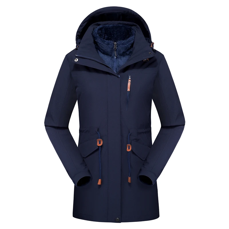

Winter Outdoor women Soft shell Windbreaker Jacket Waterproof Thermal Mountain Climbing Sports Anti-UV Fleece Breathable Jacket