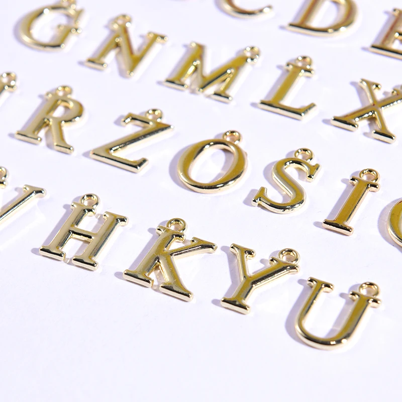 26 букв цветные подвески алфавиты модное ожерелье серьги сделай сам ювелирные