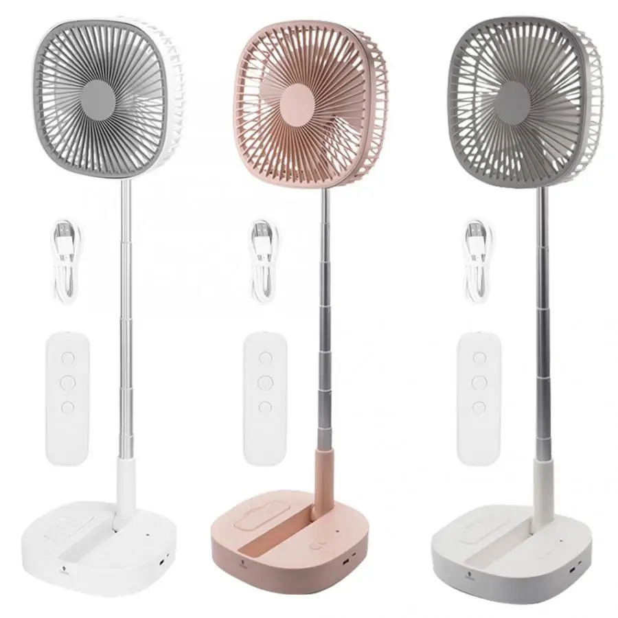 

Портативный складной настольный вентилятор, 4 скорости, перезаряжаемый от USB, телескопический вентилятор с воздушным охлаждением для дома и...