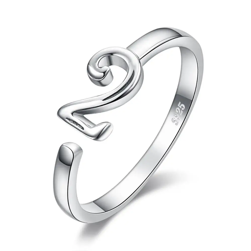 JewelryPalace Открытое кольцо для Для женщин счастливое число 0 до 9 рождения Юбилей 925