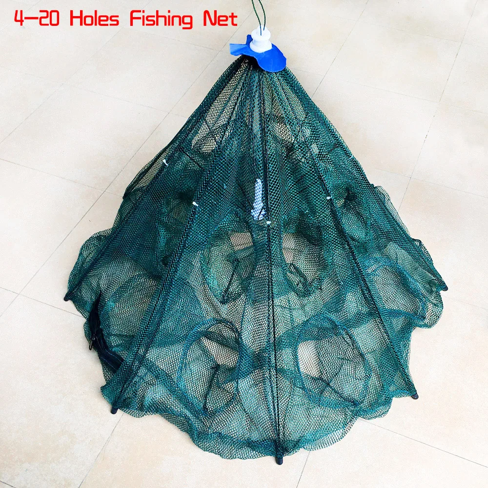 Автоматическая рыболовная сетка креветка клетка нейлон складной Краб рыба