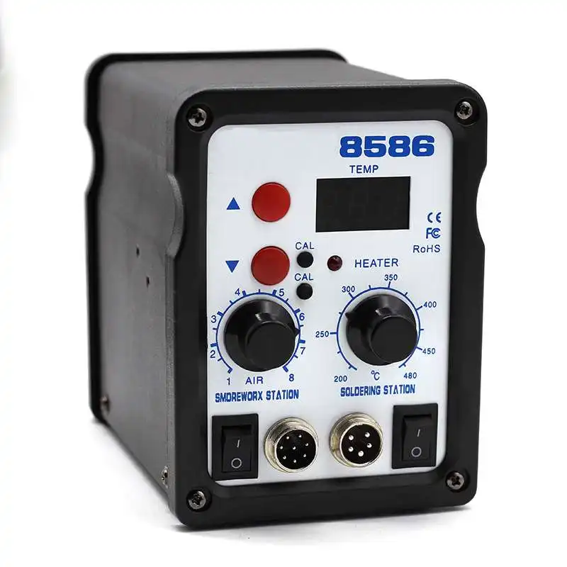ЕС вилка 8586 SMD BGA паяльная станция горячий воздух нагнетатель тепла