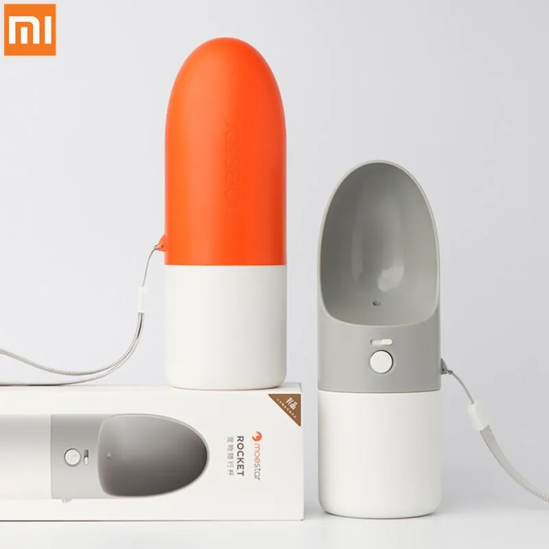 XIAOMI Mijia MOESTAR ROCKET бутылка для воды для собак 230/460 мл портативная переноска для животных бутылка для воды диспенсер модный дизайн для домашних животных