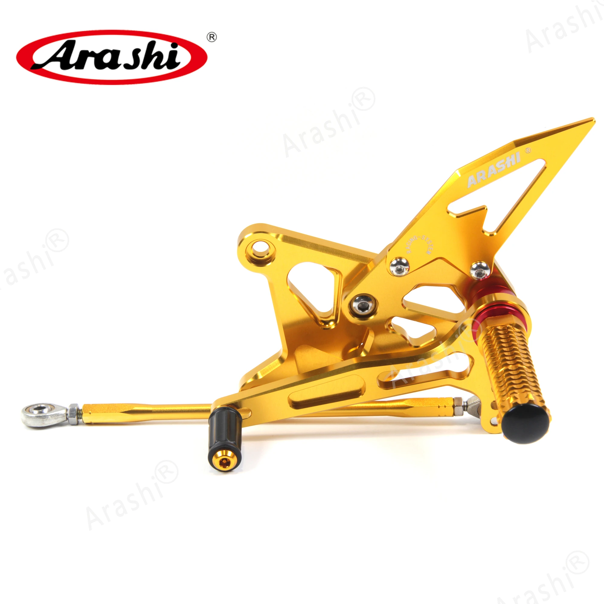 Arashi CNC Регулируемые подножки NINJA ZX6R задние для KAWASAKI ZX 6R Ninja ZX636 2005 2006 05 06 636|Подставки