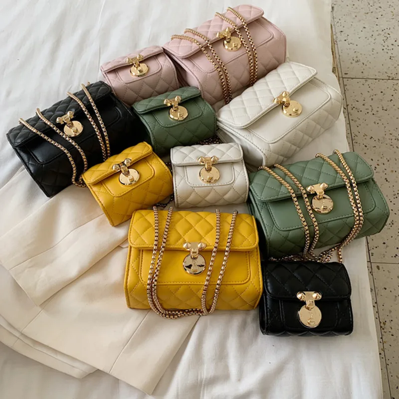 

Female Fashion Pu Leather Crossbody Bags For Women 2021 Chains Shoulder Messenger Bag Ladies Hand Sling Luxury Handbags Designer