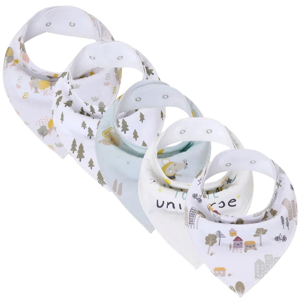 5 шт. Одежда для новорожденных с изображением салфетка кормления складной