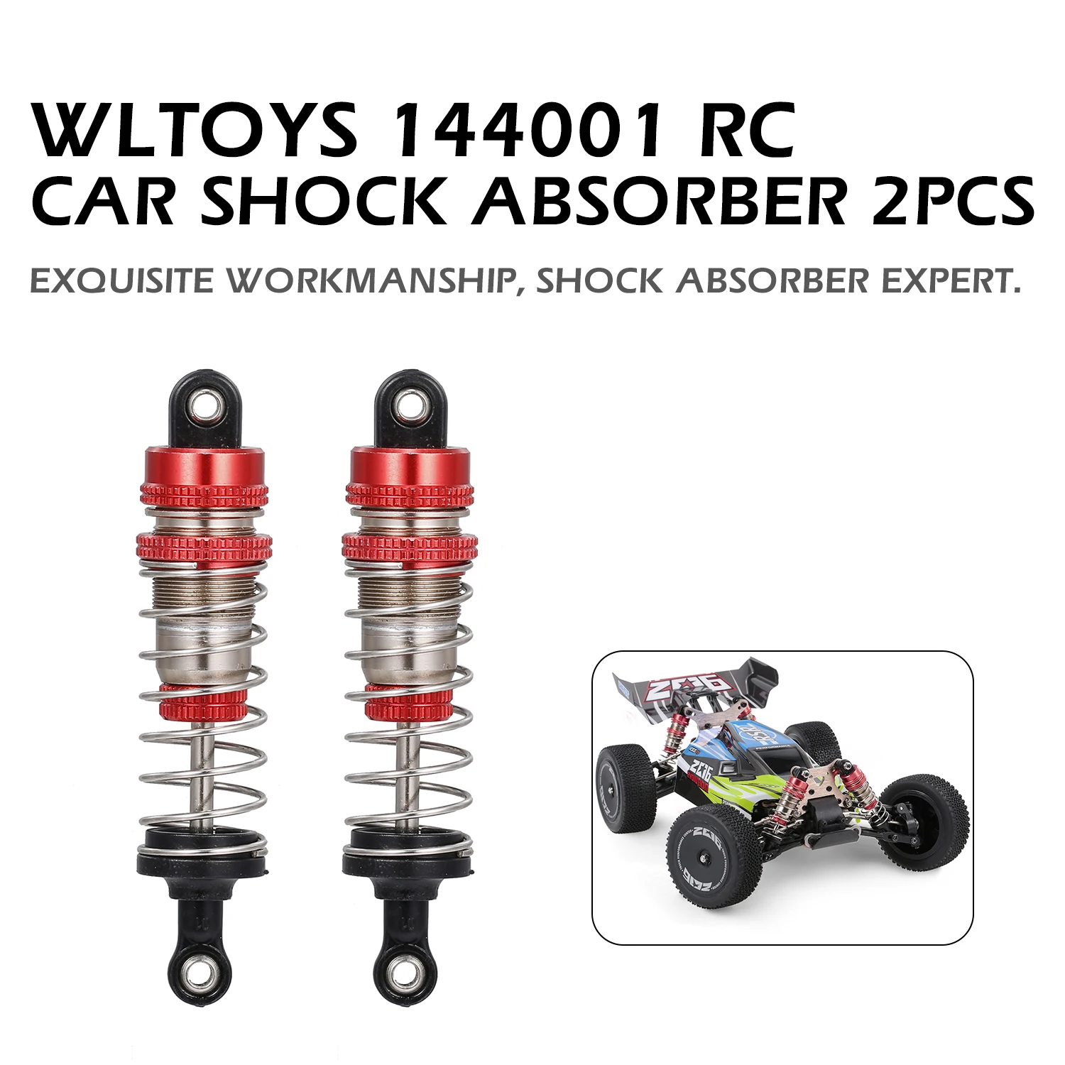 Wltoys XK 144001 амортизатор металлический демпфер Замена для RC багги 2 шт детали пульта