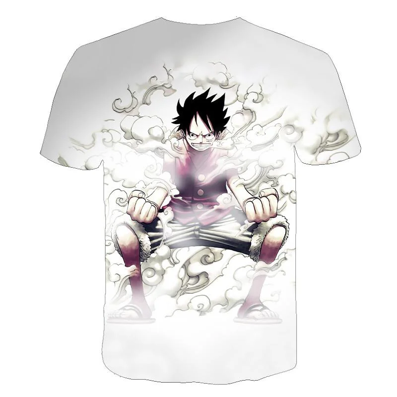 

2021 Luffy Summer T-shirts Women/Men Short Sleeve Trendy 3D Print Tshirts Popular Anime Casual Tee Shirt Plus Size