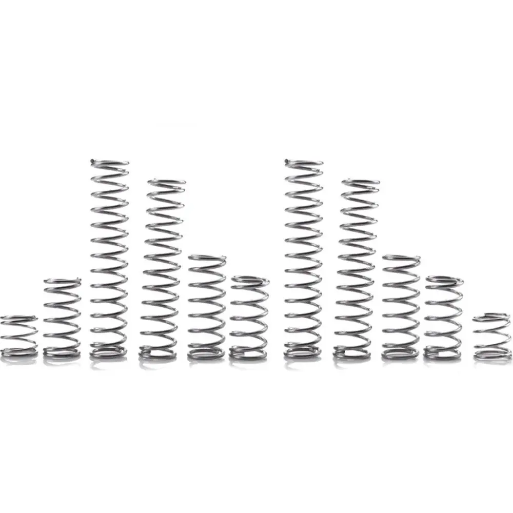 

10pcs Stainless Steel Compression Spring Multifunctional Compressed Springs for Air Guns Toys 0.5*3*10mm