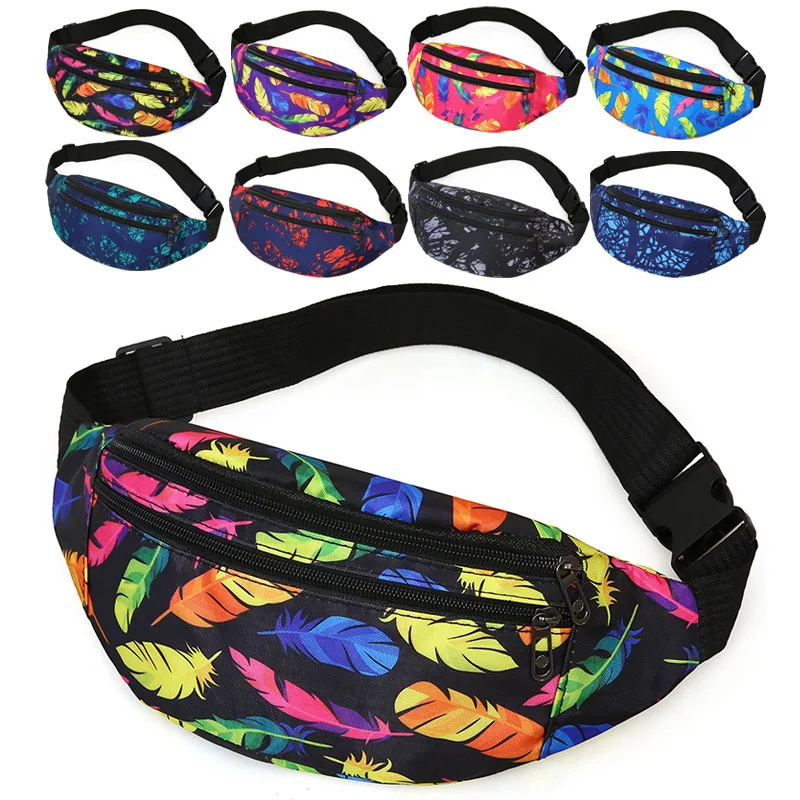 

New men holographic waist bag sport run fanny pack men crossbody bag fashion chest bag phone purse multifunction belt bag