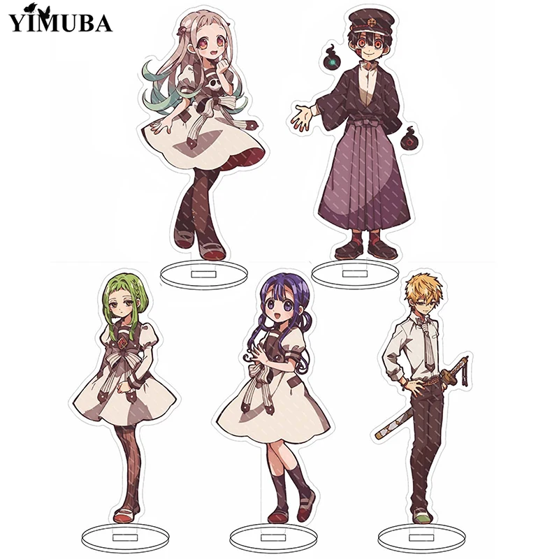 

Аниме унитаз Hanako-Kun акриловая модель на подставке коллекционные игрушки подарок для фанатов Jibaku Shounen Hanako Kun Lord IRO Nene Настольный Декор