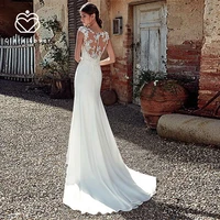 new lace sleeveless wedding bridal weding dress for sexy fishtail small holder floor length gowns bride gown