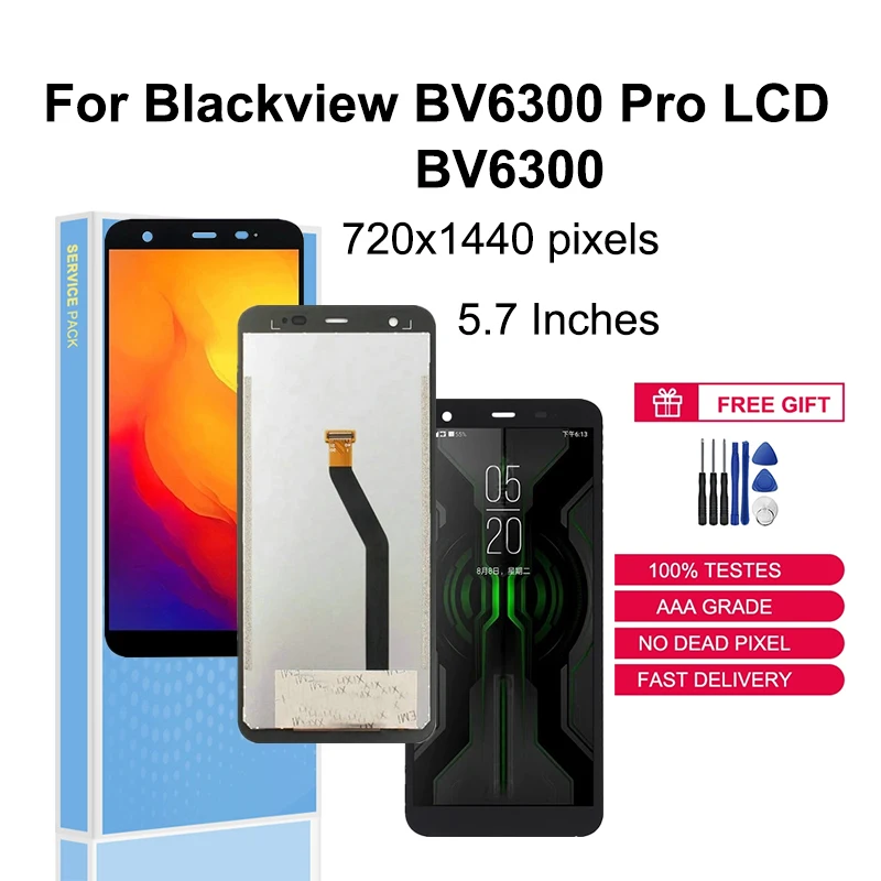 

Для Blackview BV6300 Мобильный телефон LCD дисплей BV6300 Pro сменный сенсорный ЖК-экран части дигитайзер в сборе