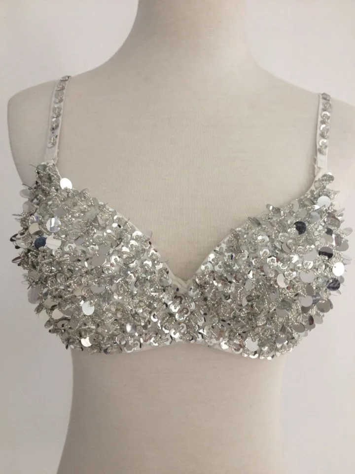 Блёстки бюстгальтер сексуальный женский певец камень блестки синие розы бусины