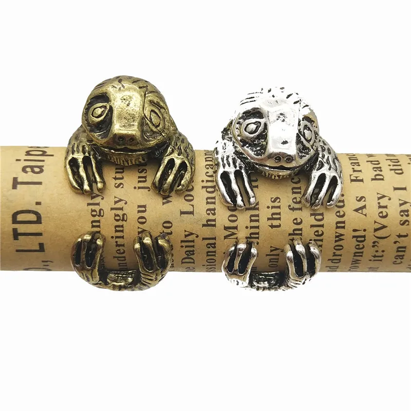 Мода 3D животных Открытое кольцо Винтаж бурогорлый милый ретро Ленивец для Для