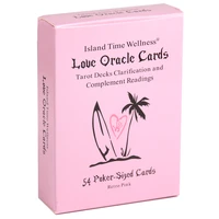 pink island time wellness love oracle cards decks divination cards game for family party game