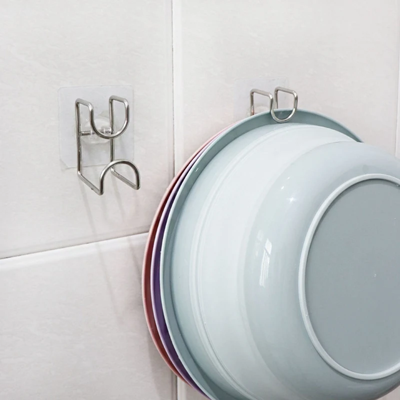 

Wall-Hung Washbasin Hook Punch-Free Storage Rack Multi-Function Rack