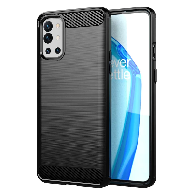 For Cover OnePlus 9R Case For OnePlus 9R Coque Soft Carbon Fiber Silicone Shockproof TPU Cover For OnePlus 9R One Plus 9R Fundas