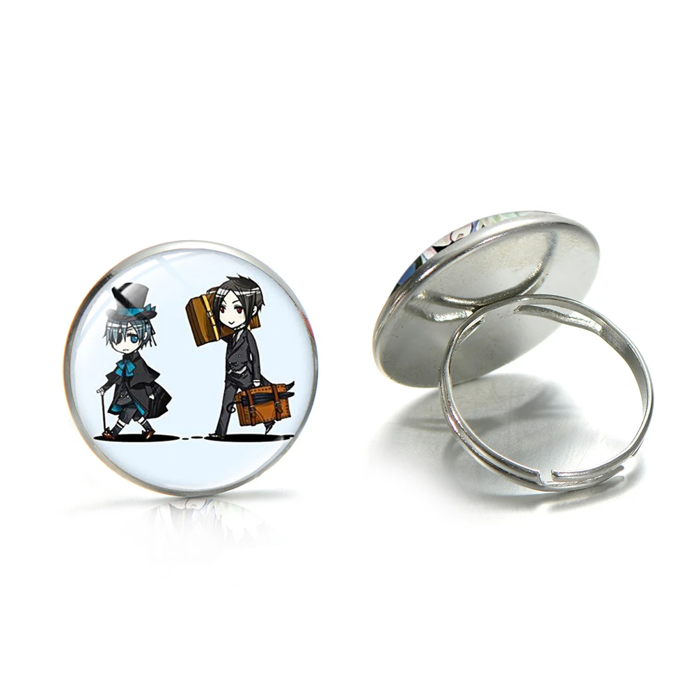 SONGDA Новые Аниме Черный Батлер искусство фото кольца для женщин мужчин модные