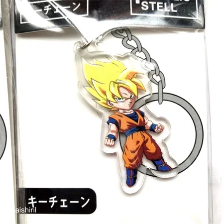 Dragon Ball Z аниме брелок мультфильм Супер Saiyan Goku брелок экшн игрушка Фигурки Коллекция Модель игрушки брелок кольцо брелок