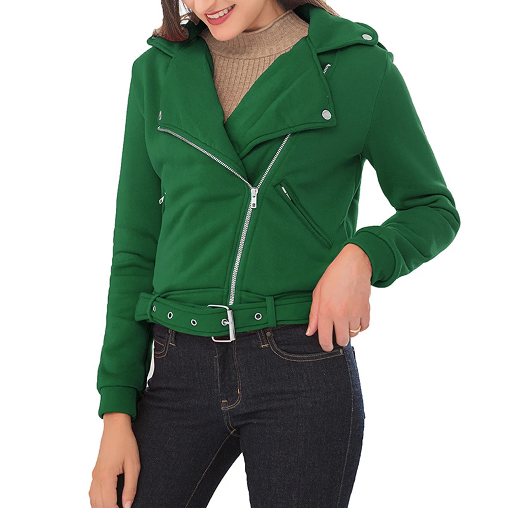 Осенняя Женская Базовая куртка пальто повседневная бейсбольная на молнии с