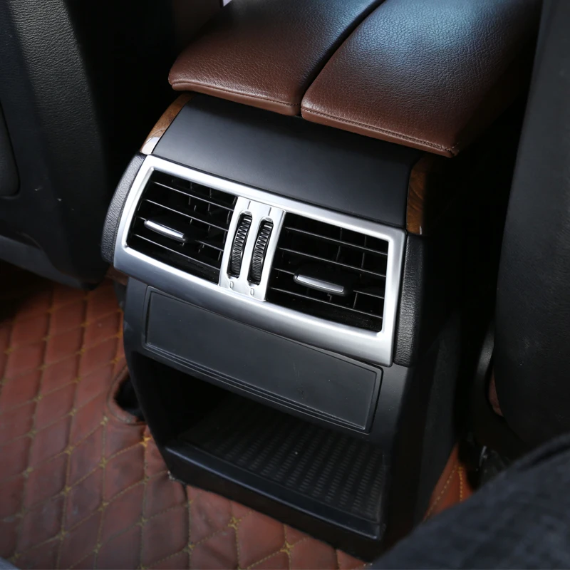 

Silver ABS Plastic For BMW X5 X6 E70 E71 2008-2013 Car Rear Air Conditioning Vent Frame Trim Accessories