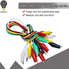 Зажимы типа крокодил WAVGAT, 50 см, 10 шт.