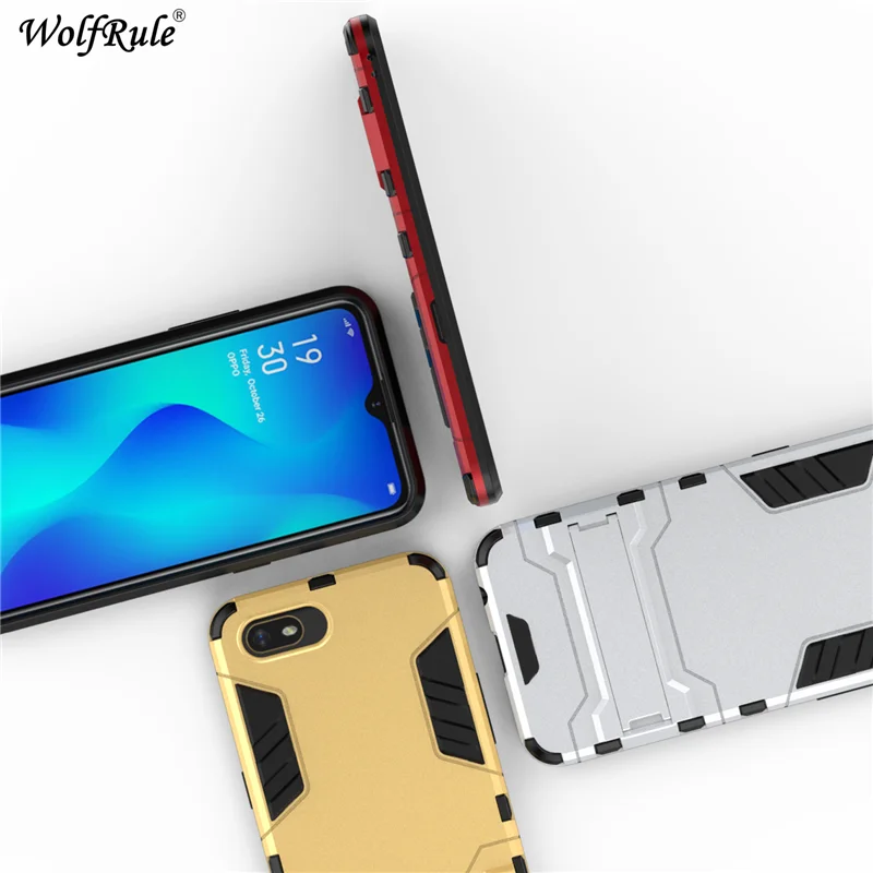 phone case for oppo a1k case realme c2 shockproof rubber silicone armor hard cover for oppo a1krealme c2 case 6 1 inch wolfrule free global shipping