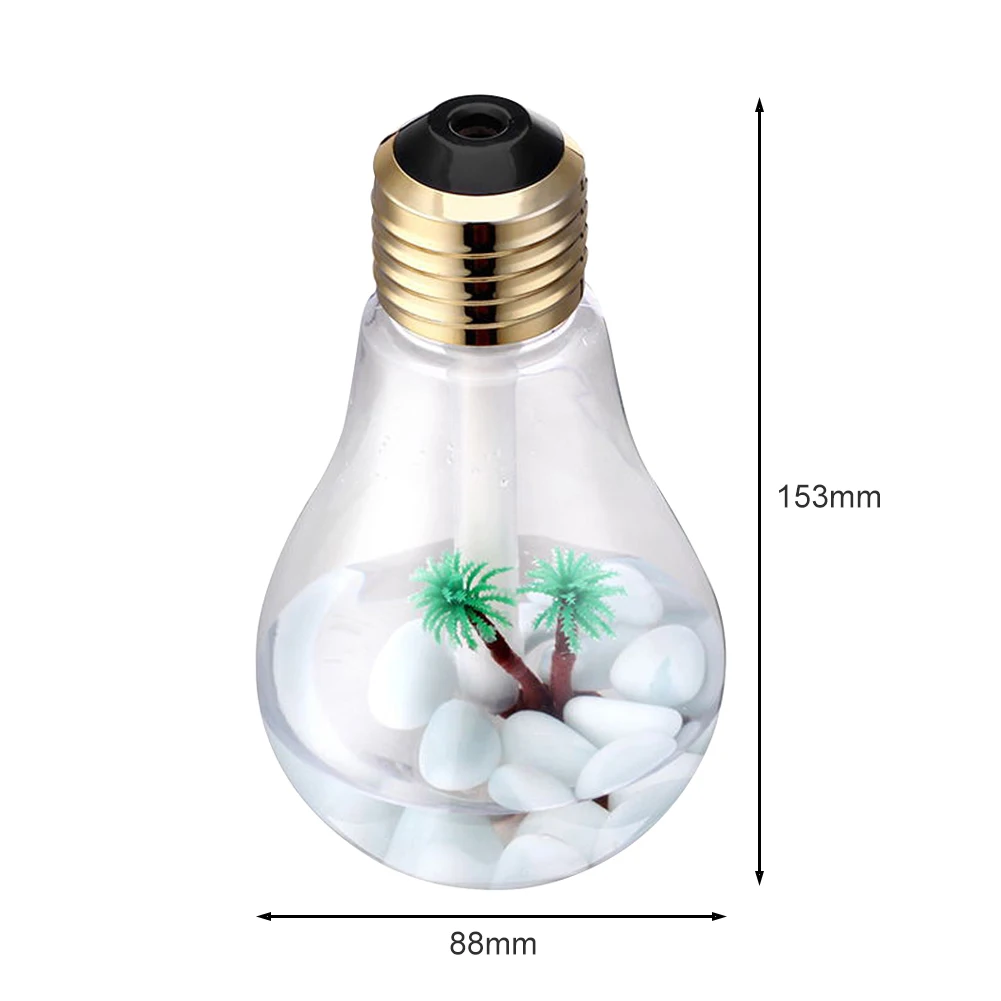 

400ml Humidifier Mini USB Diffuser Ultrasonic Air Sterillize LED Light Essential Oil Water Replenishing Instrument