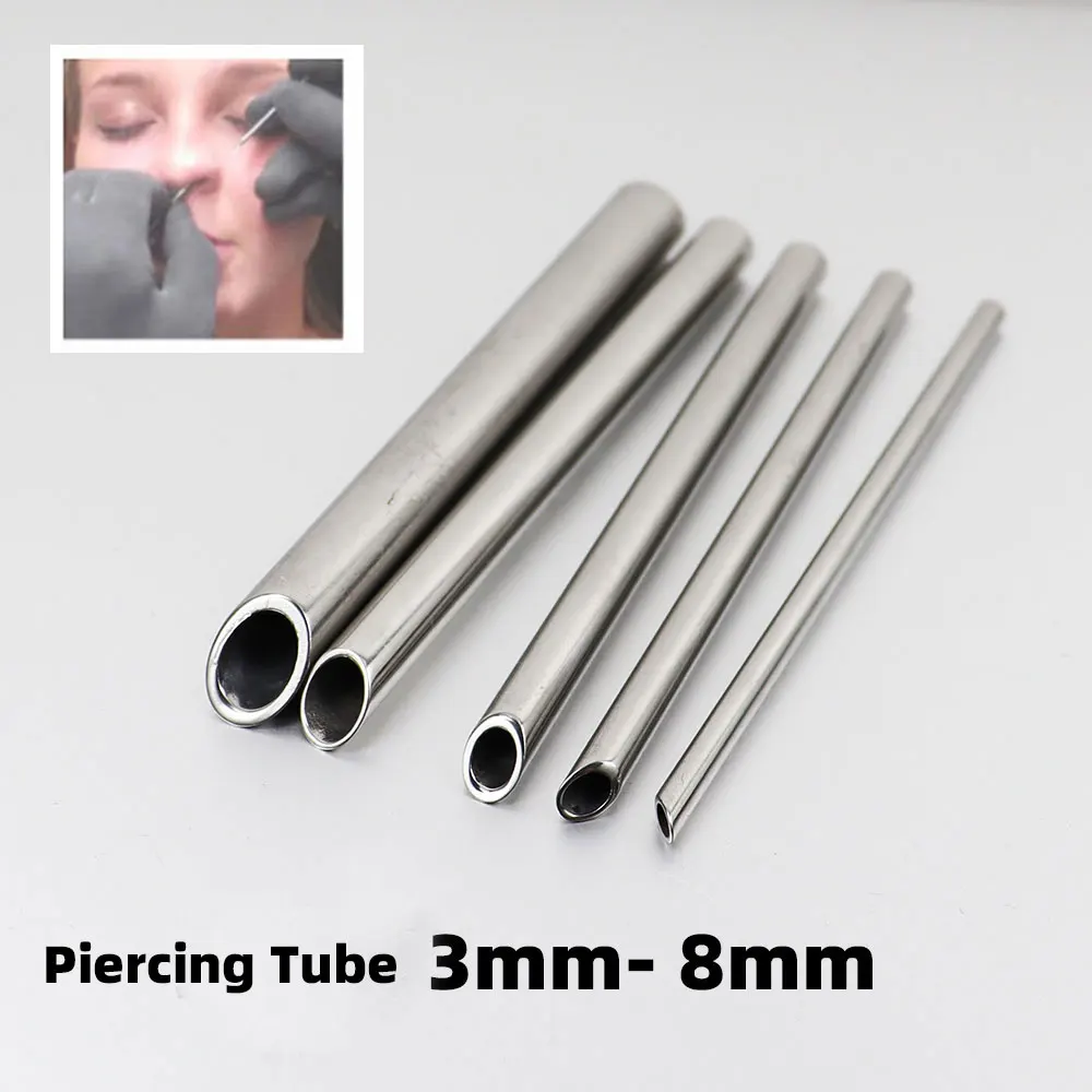 

1 Piece 3mm -8mm Body Piercing Needles Receiving Tubes Body Piercing Tools