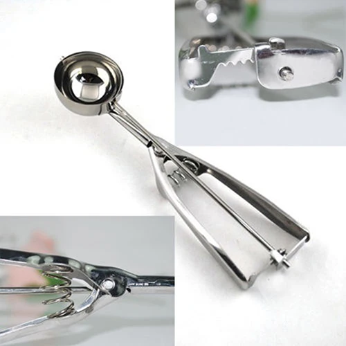 Нержавеющая сталь пружинная ручка мороженое картофель печенье ложка для арбуза