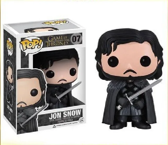 FUNKO Игра престолов Арья Старк дрогон Джон Сноу серый ветер Дейенерис экшн-фигурка модель виниловые фигурки