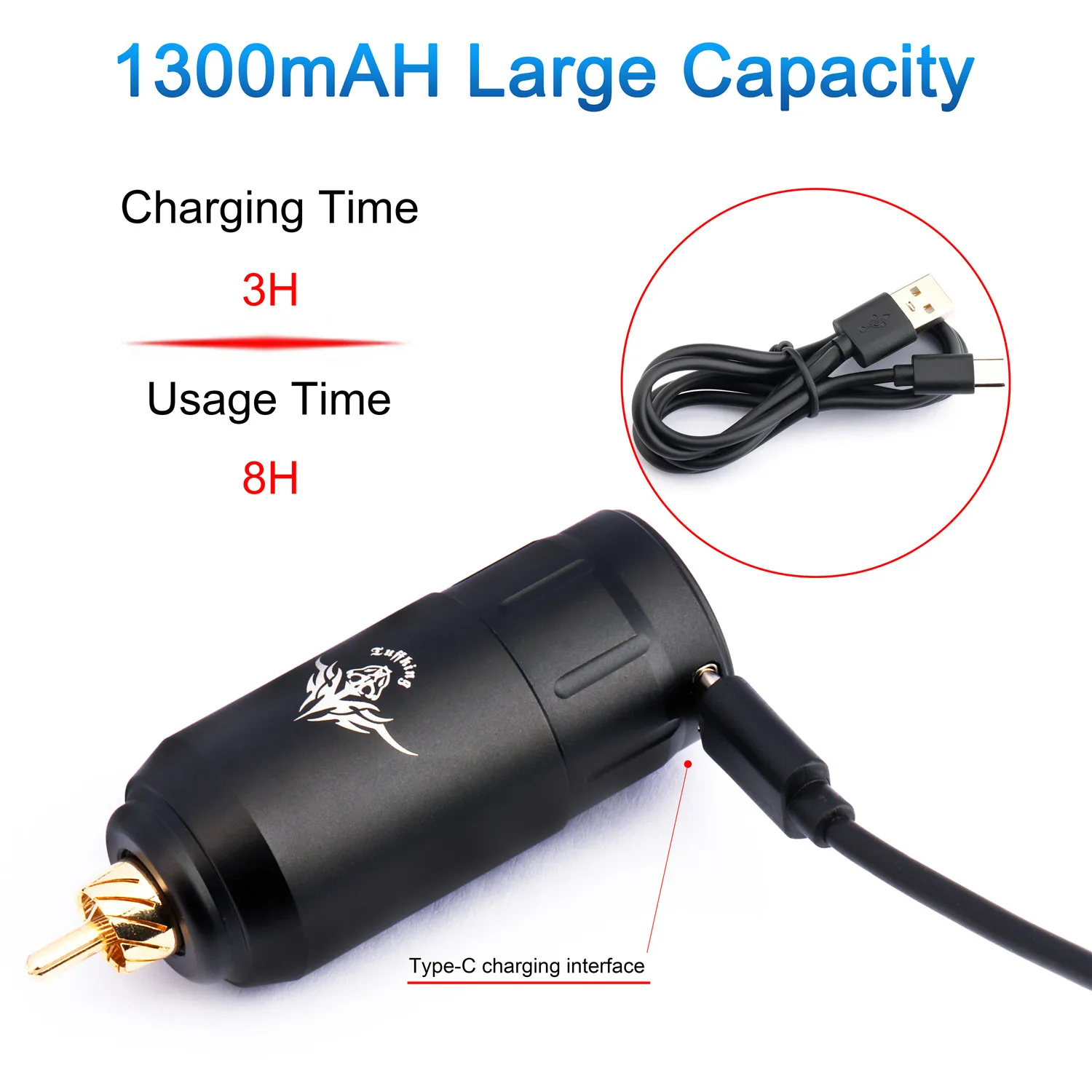Professional Tattoo Mini Wireless Power Tattoo Battery for Tattoo Rotary Machine Pen DC/RCA Connection Tattoo Power Supply