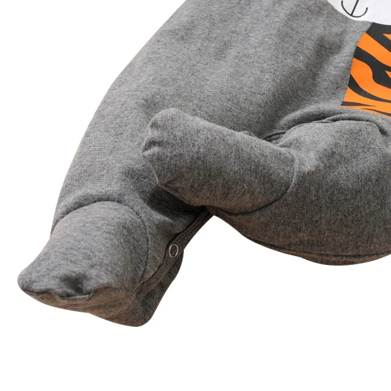 

2PCS Autumn Baby Girl Boy Rompers Cartoon Animal Pattern Clothes Infant Long Sleeve Bodysuit+Hat Newborn Clothing Outfit Set3