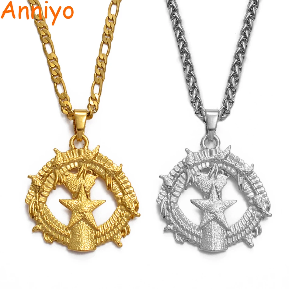 Anniyo Марианские острова кулон в форме флага Neckalces Гуам Сайпан Тиниан остров рота