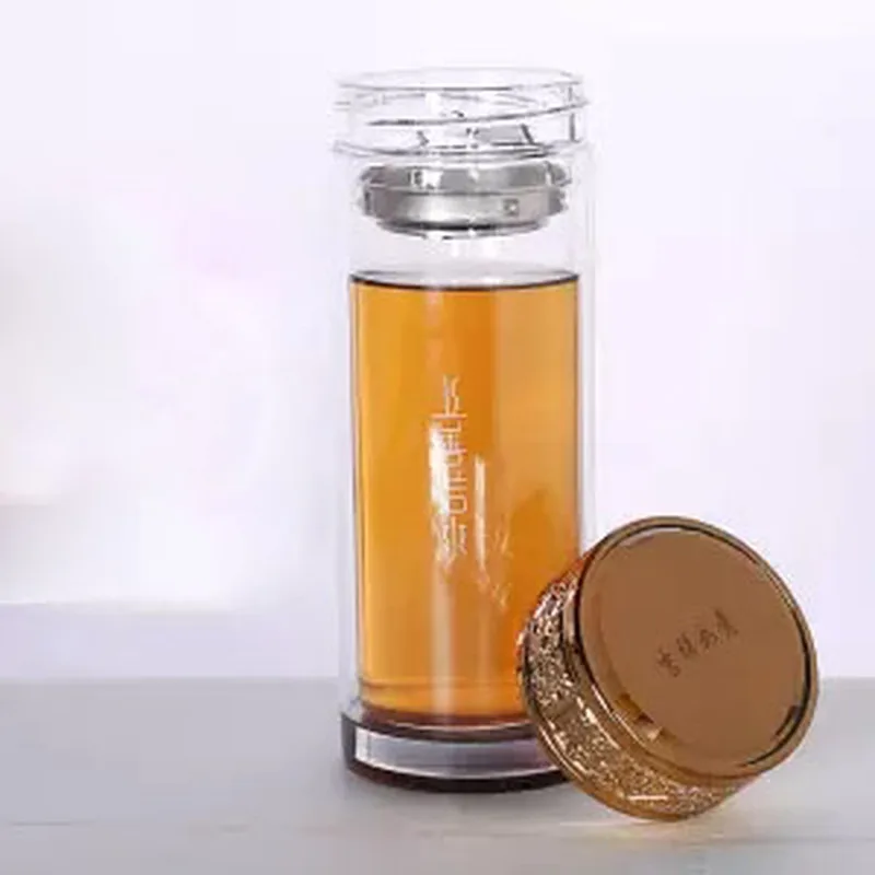 Двойная прозрачная стеклянная Мужская изоляция для чая девушек студенток дома