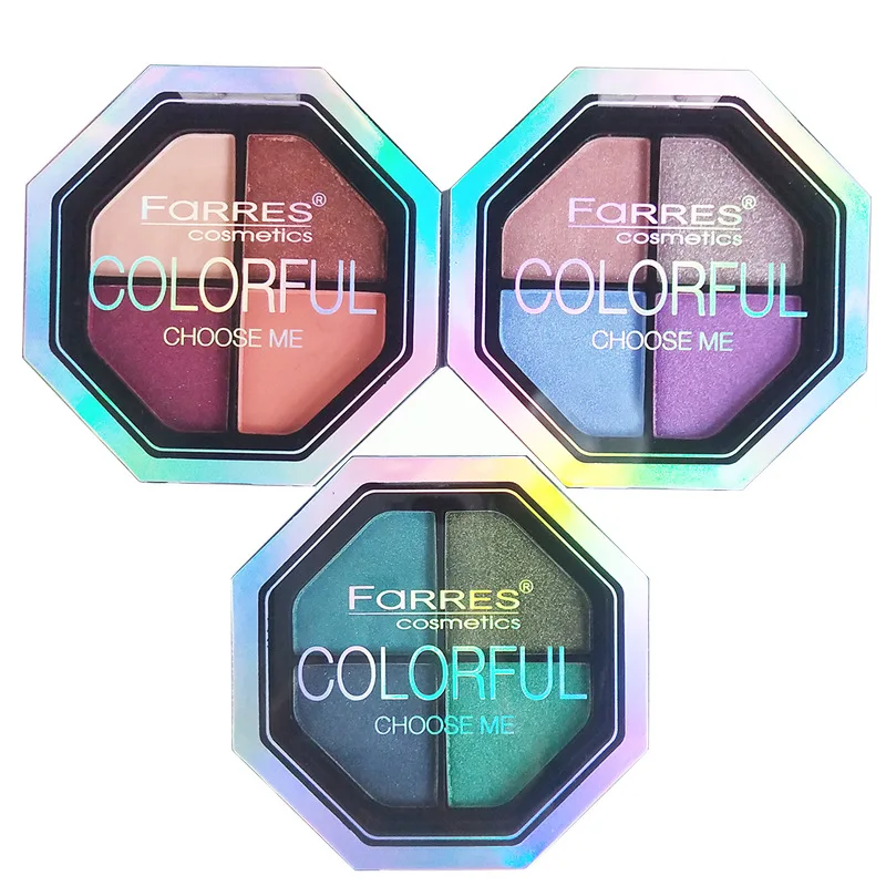 4 цвета натуральные матовые блестящие перламутровые тени для век четыре