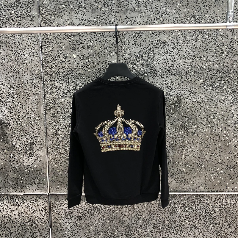 

Men's New Fashion Hoodies High Quality Slim Fit and Diamond Crown Pullovers Casual Sweatshirts