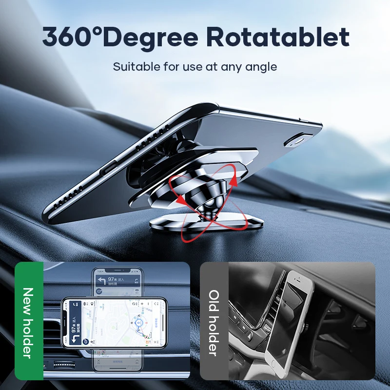 LICHEERS Magnetic Car Phone Holder Stand Metal Magnet Car Mount Mobile Cell Phone Support For iPhone 12 Huawei Xiaomi Samsung