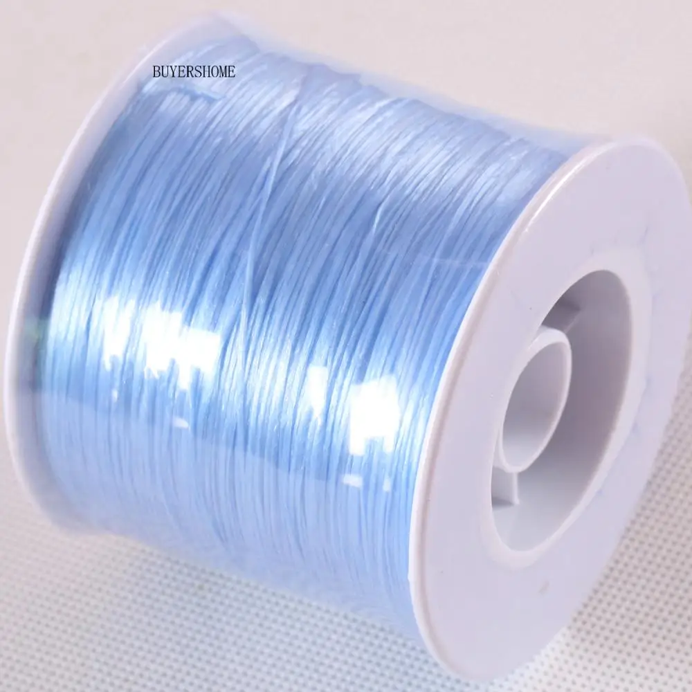 

High Quality 0.5MMx500M Fit Making Neckalce Bracelet Blue Elastic Crystal Line Beading Cord Rope String Wire Thread 1Pcs N048